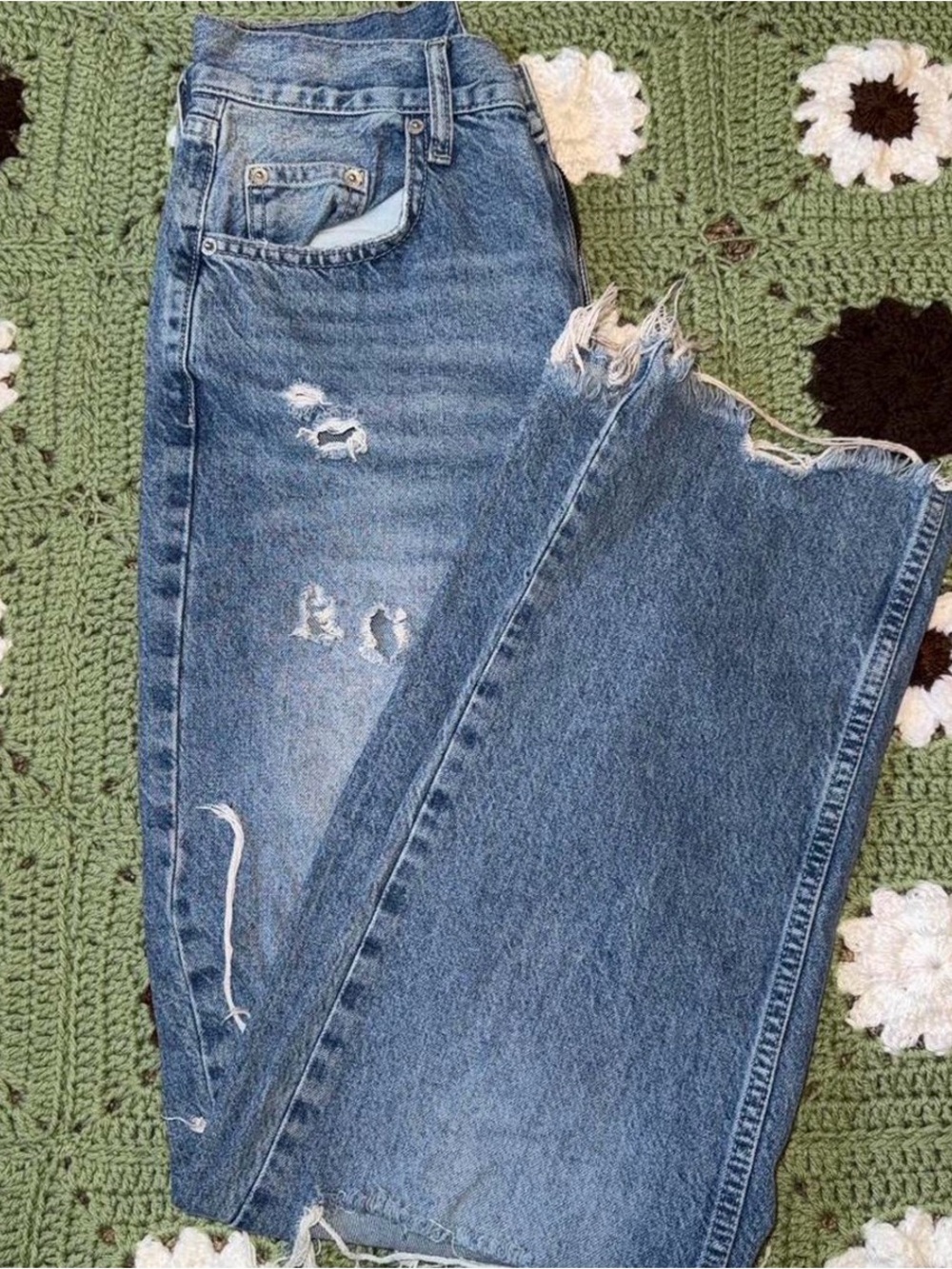 BDG Light Blue Distressed Boyfriend Jeans